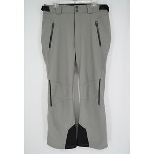 Emporio Armani EA7 Mens Large Gray Technical Ski Snow Pants Trousers Straight